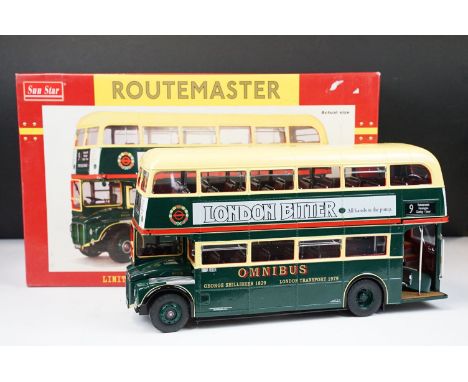 Boxed ltd edn Sun Star 1/24 2907 RM 2191 CUV 191C Shillibeer - Watney's diecast model, with numbered certificate, ex 