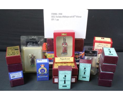 19 Boxed Britains metal figures and figure sets to include 41160 The Duke Of Wellington With 95th Rifleman, 40113 Escort To T