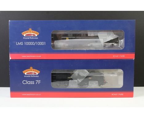 Two boxed Bachmann OO gauge locomotives to include 31-999X BR 10001 BR Black and Chrome produced exclusively for Rails of She