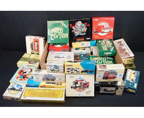 36 Boxed Corgi diecast models to include 2 x Vintage Glory Of Steam (CC20209 and 80206), The Classic Sixties Collection CP991