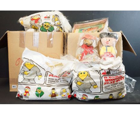 Large collection of original The Wombles and The Magic Roundabout toys and collectables to include soft toys, boxed and unope