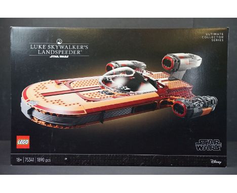 Lego - Boxed Lego 75341 Ultimate Collector Series Star Wars Luke Skywalker's Landspeeder, factory sealed and ex 
