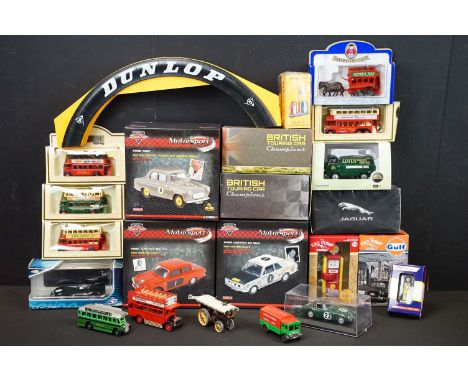 18 Boxed diecast models and accessories to include 3 x ltd edn Corgi Drive Time Motorsport (VA04113, VA07305 &amp; VA02112), 