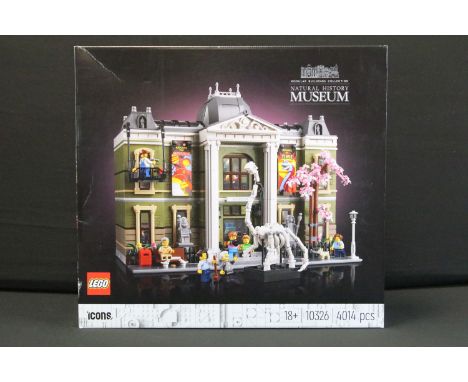Lego - Boxed Lego Icons 10326 Natural History Museum Modular Buildings Collection set, factory sealed and ex, box showing sli