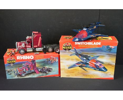 MASK - Two boxed Kenner MASK vehicles to include Series 1 Switchblade Venom Helicopter complete with Miles Mayhem action figu