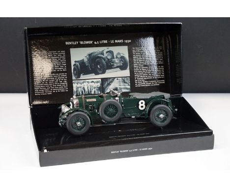 Boxed 1/18 Paul's Model Art Minichamps Bentley Blower 4.5 Litre Le Mans 1930 diecast model, diecast ex, box vg overall 