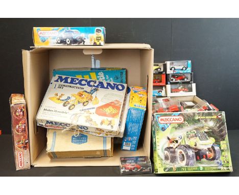 Collection of various boxed and unboxed diecast models and various toys to include boxed examples featuring Corgi Mini Sport,