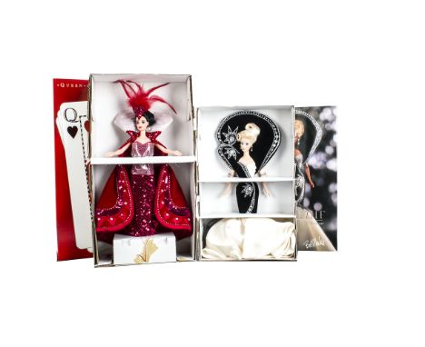 Two Mattel Bob Mackie Barbie dolls, Queen of Hearts and Diamond Dazzle, in original boxes