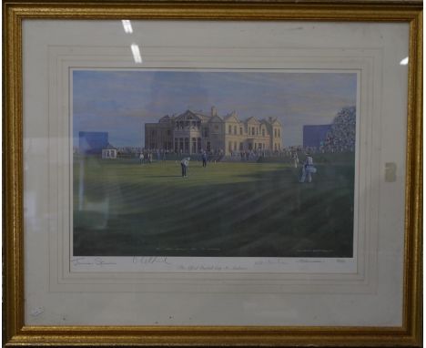 Alfred Dunhill Cup St Andrews, ltd ed 150/500 print, with signatures