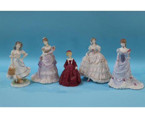 Five Royal Worcester ladies