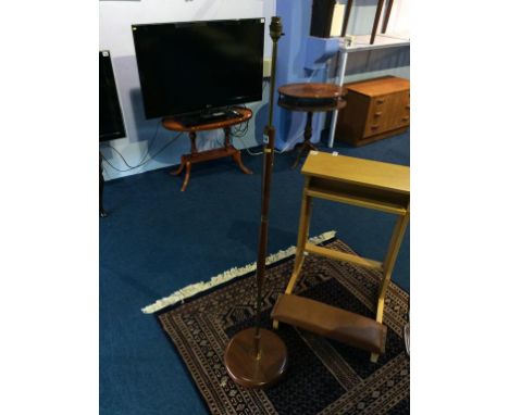 Teak standard lamp