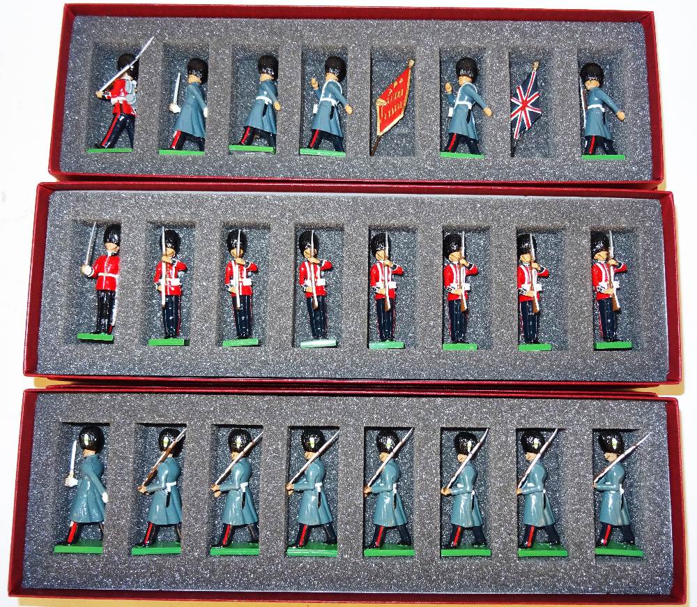 British Toy Soldier Co Scots Guards, Guards in greatcoats, and Royal