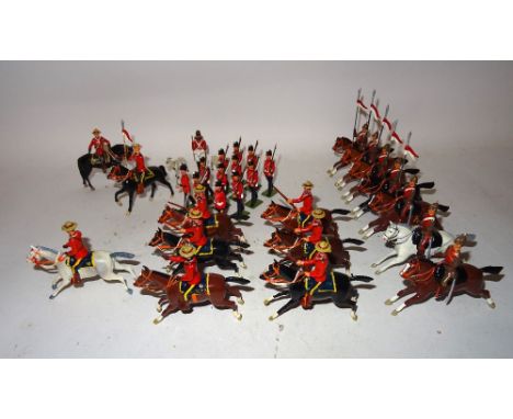 Britains neatly repainted or converted Canadian and Australian Forces New Toy Soldier four Australian Camel Corps in original