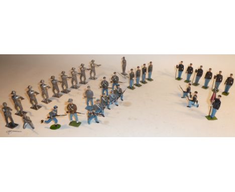  *American Civil War Britains hollowcast three Federal and two Confederate gun crews, eight others, five second grade and ele