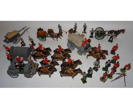 Kingcast Winch and Gas Cylinder Wagons with personnel for tethered Observation Balloon (not included), Mark Time Survey Party