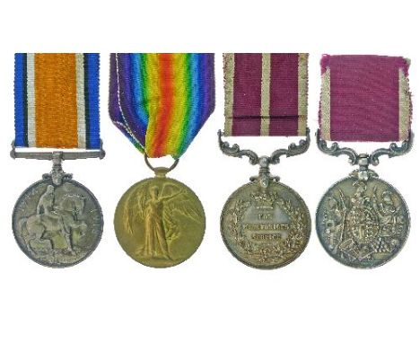 Medals - Late 19th Century/World War I family group of four comprising: Victorian Army Long Service And Good Conduct Medal an