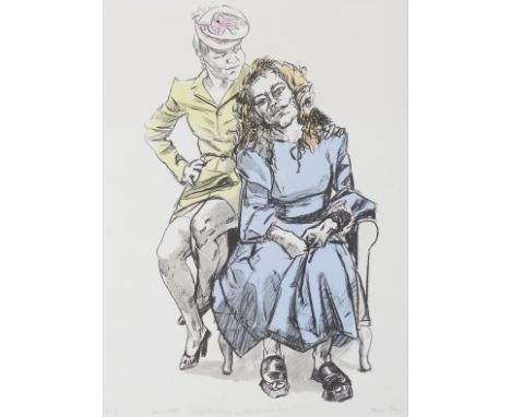 Paula Rego (1935-2022) "Mother with Big Daughter"Silkscreen on paperSigned and marked ProofPrinted by Kip Gresham, Gresham St