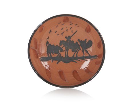 Pablo Picasso (1881-1973) "Picador (A.R. 211)"Red stoneware, engobe and enamelEdition Picasso Madoura numbered 412/500Diam.: 