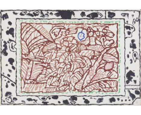 Pierre Alechinsky (n. 1927) "Ordre Minéral"Etching on paperSigned, dated 1980 and numbered 23/99(spots)62x90 cm