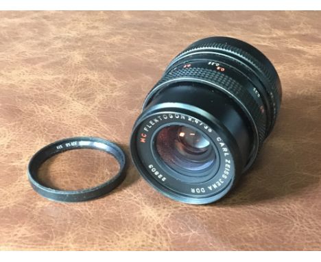 A vintage Carl Zeiss Jena DDR MC Flektogon 2.4/35 lens, serial number 22803. Renowned for its excellent sharpness, contrast, 