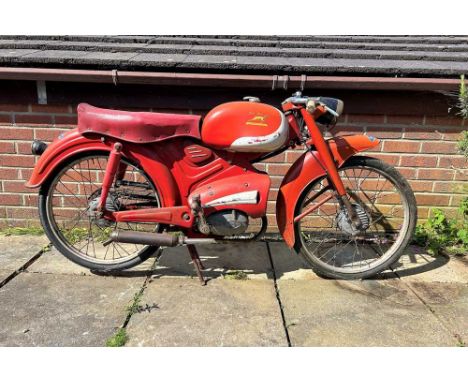 Registration No: T.B.A Frame No: T.B.A MOT: ExemptA very original Demm ‘Dick-Dick’Classed as a 50cc mopedRide or restore mach