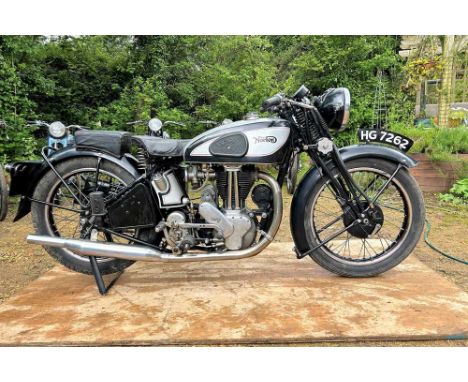 Registration No: HG 7262 Frame No: 98159 MOT: ExemptNice old pre-war Norton ES2Fitted with Manx tank from newContinuation log