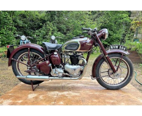 Registration No: NVW 504 Frame No: TF24307 MOT: ExemptEarly post war Speed TwinRestored to a good standardInstruments in the 