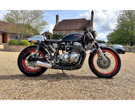 Registration No: BBK 370M Frame No: CB75002300085 MOT: ExemptBuilt as a café racer in the StatesPurchased by the owner in 201