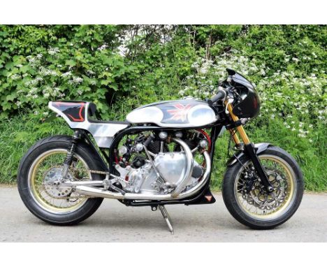 Registration No: LYK 21D Frame No: M471555 MOT: ExemptThe 'Devils Ride' Norvin Rapide/Featherbed specialOwned and developed b