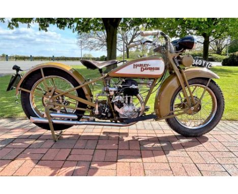 Registration No: 860 YYC Frame No: 30L737 (Not visible) MOT: ExemptA very rare Harley indeedRestored in the early 1980sPart o