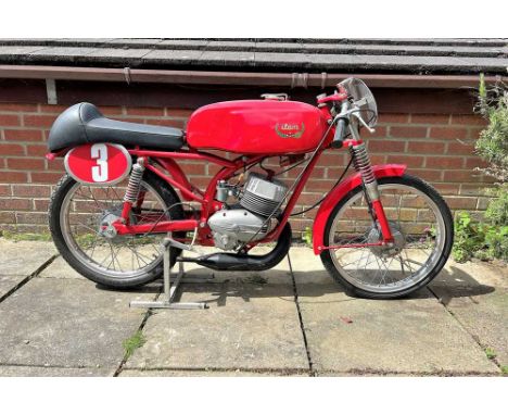 Registration No: Unregistered Frame No: 66094 MOT: ExemptA rare 50cc Itom racing machineRestored to a good standardRaced most