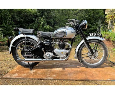 Registration No: SFO 167 Frame No: TF20712 MOT: ExemptA very nice post-war T100Restored to a high standardScience Museum cert
