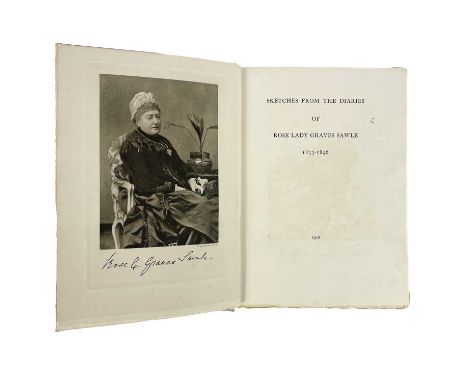 Two biographies of prominent Cornish Lady's. Graves Sawle Rose (nee Paynter). 'Sketches from the Diaries of Rose Lady Graves 