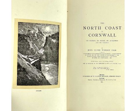 John Lloyd Warden. 'The North Coast of Cornwall,' 'It's Scenery, it's People, it's Antiquities and it's Legends,' first editi