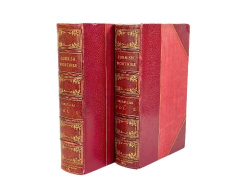 Walter H. Tregellas. 'Cornish Worthies,' 1884, extra illustrated, grangerised copy. 'Sketches of Some Eminent Cornish Men and