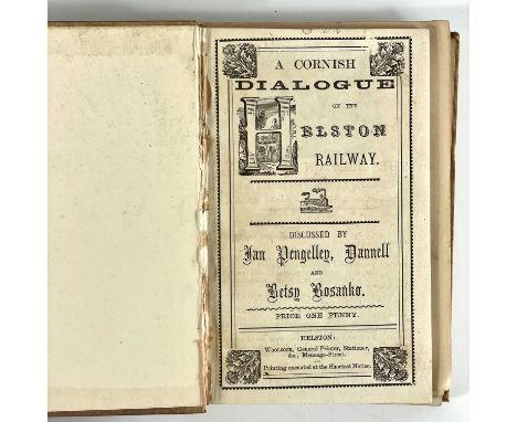 Scarce Cornish tracts bound in one volume. One hardcover volume containing 4 items, 3 of which are scarce cornish tracts, the