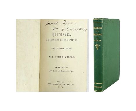 H. Neville Stokes. 'Restormel: A Legend of Piers Gaveston, The Patriot Priest and Other Verses'. First edition, 205 pages plu