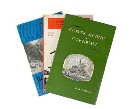 Three works on mining in Cornwall. Cyril Noall. 'Botallack,' first edition, a very good copy in clipped dustwrapper, D. Bradf