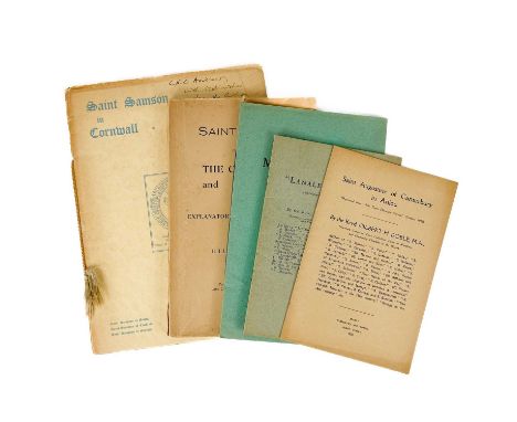 Six works by Gilbert H. Doble. 'Saint Sampson in Cornwall,' first edition, 36 pages, 1935; 'The Vannes Missal of 1530,' first