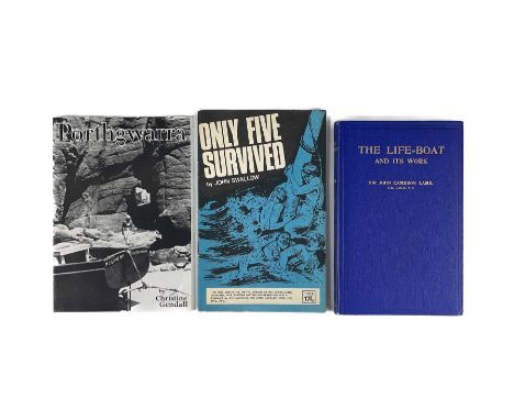 Three works on sea rescue. Sir John Cameron Lamb. 'The Lifeboat and Its Work,' first edition, hardcover, no jacket, 88 pages,