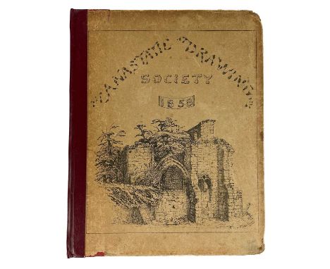 'Anastic Drawing Society ‘’Cornwall’. First edition, 20 plates/engravings some with text, the object of the society is to del