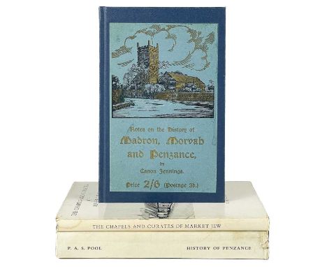 Three works on Penzance and its local area. P. A. S. Pool. 'The History of the Town and Borough of Penzance,' first edition, 