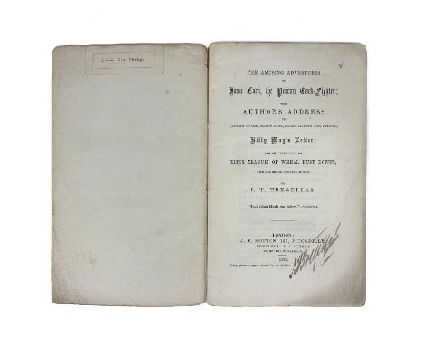 I. T. Tregellas. 'Cornish Tales'. 'The Amusing Adventures of Josee Cock the Perran Cockfighter....and the True Tale of Titus 