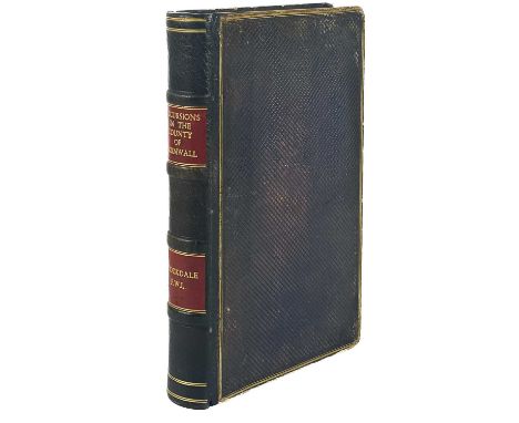 F. W. L. Stockdale. 'Excursions in the County of Cornwall'. 'Comprising a Concise Historical and Topographical Delineation of