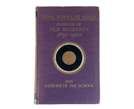 Royal School of Mines interest. Miss Margaret Reeks. 'Register of the Associates and Old Students of the Royal School of Mine
