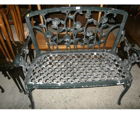cast iron bench