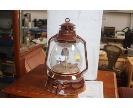 A John Wayne lamp with certificate of authenticity