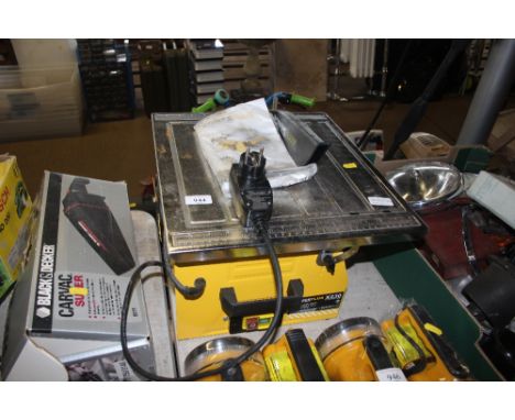 A Power Plus tile cutter 