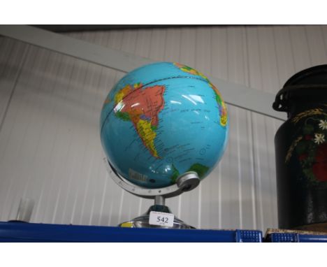 A lamp in the form of a globe