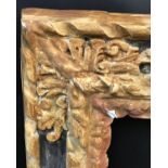 18th Century English School. A Partially Carved Giltwood, 32.5" x 11.5" (rebate).